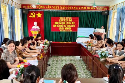 TRƯỜNG MẦM NON TIẾN THẮNG TỔ CHỨC HỌC TẬP, NGHIÊN CỨU CHUYÊN ĐỀ SÀNG LỌC – PHÁT HIỆN SỚM TRẺ KHUYẾT TẬT TRONG CƠ SỞ GDMN