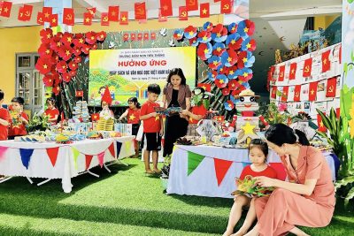 TRƯỜNG MẦM NON TIẾN THẮNG HƯỞNG ỨNG NGÀY SÁCH VÀ VĂN HÓA ĐỌC VIỆT NAM NĂM 2026